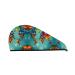 World Map SamLng Coral Velvet Dry Hair Cap Perfect for Home Travel Pool Parties Beaches Baths and More
