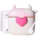Bebamour Baby Milk Powder Dispenser Pot Formula Dispenser for Baby Snack Dispenser 230G Milk Powder 450ML Light Pink 04 Light Pink Cow