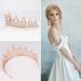 CURASA Sparkling Crystal Crown - Beautiful Tiara for Women and Girls in Rose Gold - Buy Online on GoSupps.com