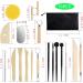Yagugu 19Pcs Pottery Clay Sculpting Tools Kit for Kids, Adults, and Artists - Wood Ceramics Carving Supplies for Modeling and Art&Craft - Buy Online on GoSupps.com