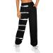 Preppy Teen Girls Petite Joggers 80s Pants: High Waisted Black Goth Trousers, 3X-Large - Buy Online on GoSupps.com