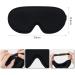 3D Contoured Sleep Eye Mask | Light Blocking | Soft & Comfortable | for Men and Women | Perfect for Travel, Nap, and Meditation - Black - Buy Online on GoSupps.com