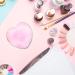 Sibba Resin Nail Art Palette - Pink Heart Shape Mixing Plate for Cosmetics and Polish Display - Buy Online on GoSupps.com