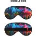 Paint Splatter Backdrop Print Unisex Sleep Mask - Double-Sided Eye Mask for Sound Sleep & Skin Care | International Shipping - Buy Online on GoSupps.com