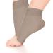 Go2 COMPRESSION SOCKS Gr8 Plantar Fasciitis Ankle Compression Sleeve Compression Foot Ankle Support Sleeve Plantar Fasciitis Sock Compression Ankle Socks That Provide Relief (Solid Nude Small) Solid Nude Small