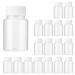 Lamoutor 30Pcs Clear Pill Bottle Plastic Medicine Bottle Empty Reagent Bottle Chemical Containers with Caps for Liquid Solid Powder Medicine 30ML