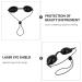 EXCEART 1 Pc Eye Mask Eye Masks Safety Eye Cover Sunbathing Eye Mask Protective Eye Cover Practical Silicone Goggle Creative Goggle Sun-Shading Goggle Silica Gel Row of Lights Shade Black - Buy Online on GoSupps.com