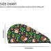Buy Hair Towel Wrap - Quick Drying Hair Turban with Button | Cute Hedgehogs & Cactus Design - Buy Online on GoSupps.com