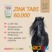 Buy Zinc Tabs 60 000 | High-Dose Zinc for Horses | 600 Pieces | Organic Grain-Free No Added Sugar | 50 mg Zinc per Tab | International Shipping - Buy Online on GoSupps.com
