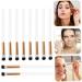 SKISUNO 10pcs Makeup Eyeshadow Brush Precision Eyeshadow Brush Wooden Handle - Buy Online on GoSupps.com
