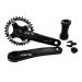 Bike Crank Arm Set Mountain Cranksets 170mm 104 BCD with Bottom Bracket Kit and Chainring Bolts for MTB BMX Road Bicyle, Compatible with Shimano, FSA, Gaint 32T/Black
