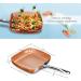 LAKEINX Pan Square Pan with Ceramic Frying Pan Oven Dishwasher Chef Square Fry Pan - Buy Online on GoSupps.com