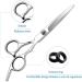 ANGNYA Hairdressing Scissors Set Hair Scissors Stainless Steel Barber Texturizing Scissors with Leather Case 6.0 Inch Silver - Buy Online on GoSupps.com