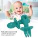 Silicone Spoon Fork Utensil for Infants | Soft Chew Weaning Tool to Relieve Anxiety - Green - Buy Online on GoSupps.com