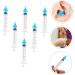COLLBATH 6Pcs Ear Wax Syringe Precision Measuring Ear Irrigators for Home and Salon Use Lightweight Compact Design with High-Elastic for Smooth Liquid Control and Dosage Accuracy - Buy Online on GoSupps.com