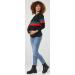 Zeta Ville Maternity Nursing Zipped Sweatshirt 1110 - Black Striped Jumper | Women's - Buy Online on GoSupps.com
