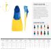 FINIS Long Floating Fins for Swimming and Snorkeling - Size M (US Male 5-7 / US Female 6-8) - Red/Blue - Buy Online on GoSupps.com