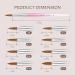 Aokitec Sable Kolinsky Nail Brush #18 - Professional Acrylic Brush for Nail Art | High-Quality Wood Handle Manicure Tool | Pink - Buy Online on GoSupps.com