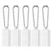 Supvox 5 pieces Small hearing aid battery housing plastic button cells holder hearing aid battery storage box with key rings for travel at home