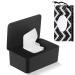 1 piece of wet wipes box and 1 piece of wet wipes bag set baby wet wipes Storage box wet paper box with lid donor for wet wipes donor holder with lid for at home (black)