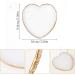 Gjinxi Resin Nail Art Palette Makeup Palettes Nail Mixing Palette Polish Color Mixing Plate Golden Edge Heart Shaped Nail Art Display Holder Display Board Heart Shape Cosmetic Mixing Tools - Buy Online on GoSupps.com