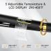 Nicebay Titanium Flat Iron - Negative Ions 5 Temp Settings Travel Friendly Hair Straightener & Curler - Fast Heating Black & Yellow - Buy Online on GoSupps.com