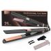 BESTOPE MIX Hair Straightener 25 mm 2 in 1 Ceramic Coating LCD Screen Fast Heating Straightener for Thick Frizzy and Long