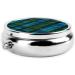 Buy Blue and Green Scottish Tartan Mini Round Pill Box | 3-Compartment Pill Organizer for Travel Home & Office | Portable Medicine Case - Buy Online on GoSupps.com