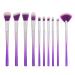 10x Multicolor Travel Size Makeup Brush Set | Foundation Powder Eyeshadow Eyeliner Tools - Buy Online on GoSupps.com
