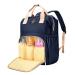 Diaper Bag Backpack, OSOCE Multifunction Maternity Baby Bag, Waterproof and Stylish Diaper Backpack for Mom and Dad, Baby Diaper Bag with Large Capacity and Lightweight Size, Dark Blue Blue 1.0
