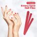 TITANIA Sand Nail Files - Premium Wood Quality 12 cm 10 Cards - 1 Pack | International Shipping Available - Buy Online on GoSupps.com