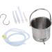 Seafront Enema Bucket | 1.6L Silicone Intestinal Cleaner with Hose Nozzles & Storage Bags - Ideal for Hydrotherapy - Buy Online on GoSupps.com