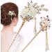 Minkissy 1PC Flower Pearl Hair Chopstick Alloy Hair Pin Chopsticks with Tassel Vintage Hair Stick for Girls Women - Buy Online on GoSupps.com