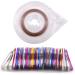 Hisenlee 90 Pcs Nail Art Striping Tape Lines in Mix Colors - 1MM and 2MM - Includes 2 Nail Tape Dispensers for Nail Art Decoration - Buy Online on GoSupps.com