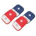 LEEFONE 4 Pack 7 x 5 Travel Mini First Aid Pouch Portable Outdoor First Aid Medical Bag Multi-function Emergency Medicine Storage Bag (Red & Blue)