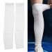 PerGar High-Quality Leg Compression Sleeves for Soccer & Basketball - Enhance Mobility & Support - White - Buy Online on GoSupps.com