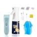 PAPABEAR Baby Hair Clipper Set  Quiet Hair Trimmer with Consistent Spray for Kids and Children  Waterproof Rechargeable Cordless Haircut Kit for Toddler(Blue)
