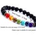 Kuched Lava Pearl Bracelet Set - 8mm Essential Oil Diffuser Obsidian Rocks for Meditation & Aromatherapy - Natural Stone Elastic Yoga Bracelets for Grounding & Self-Confidence - Unisex - Buy Online on GoSupps.com