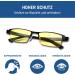 Climate Optics Blue Light Filter Glasses 2024 | High Protection Gaming & Anti-Tiredness Glasses | UV Protection for PC Phone & TV | Yellow - Buy Online on GoSupps.com