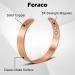 Feraco Copper Magnetic Bracelet for Arthritis & Pain Relief - 2 PCS Lymph Detox Cuff for Men & Women - Buy Online on GoSupps.com