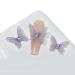 3PCS Elegant 3D Butterfly Nail Nails Art Decoration DIY Manicure Metal Embellishments for Nails & Silver Nail H1454
