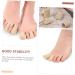 JEWEDECO 2pcs Silicone Gel Toe Tubes Sleeves - Big Toe Guards for Corns and Toe Split - Cotton Corn Covers - 2.5x4cm - Buy Online on GoSupps.com