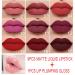 EVPCT DNM 9Pcs Deep Red Black Matte Liquid Lipsticks + 1Pcs Clear Lip Plumping Gloss Set | Long Lasting, Waterproof, 24 Hour Wear | Labiales Matte Larga Duracion 24 Horas - Buy Online on GoSupps.com