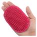 Jkxwx pet brush pets silicone washing glove dog cat bathroom brush kamm rubber gloves hair fur maintain massage kitchen cleaning gloves pet brush (color: red)