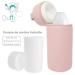 Duffi Baby Thermal Bottle Holder - Isothermal Synthetic Leather Bag for Bottles | Easy Clean Pink Circles - International Shipping - Buy Online on GoSupps.com