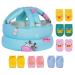 Umtiti Baby Adjustable Helmet Lightweight and Soft with 3 Pairs Baby Knee Pads for Crawling & 3 Pairs Baby Socks Great for Baby Learning to Walk and Crawl. Cute Cow+6