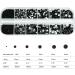 4200 Pcal Black Rhinestones - Assorted SS6-SS20 Flatback Nail Gems K9 Glass Crystals for Nail Art & DIY Projects - Buy Online on GoSupps.com