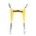 Patient Lifting Slings Padded Toileting Sling Patient Lift Slings with Commode Cutout Four Point Support Shower Sling Toileting Lift Sling for Elderly Yellow 93*100cm