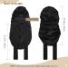 Kids Long Hair Bonnet for Sleeping - Double Layer Elastic Satin Girls Bonnet (Black) - Buy Online on GoSupps.com