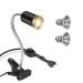 Zjrung turtle heat lamp 50W reptile terrarium lamp with clip and temperature tester lamps 50W 360 rotatable for reptiles E27 UVA/UVB heat pot lamp for turtle lizard snake spider